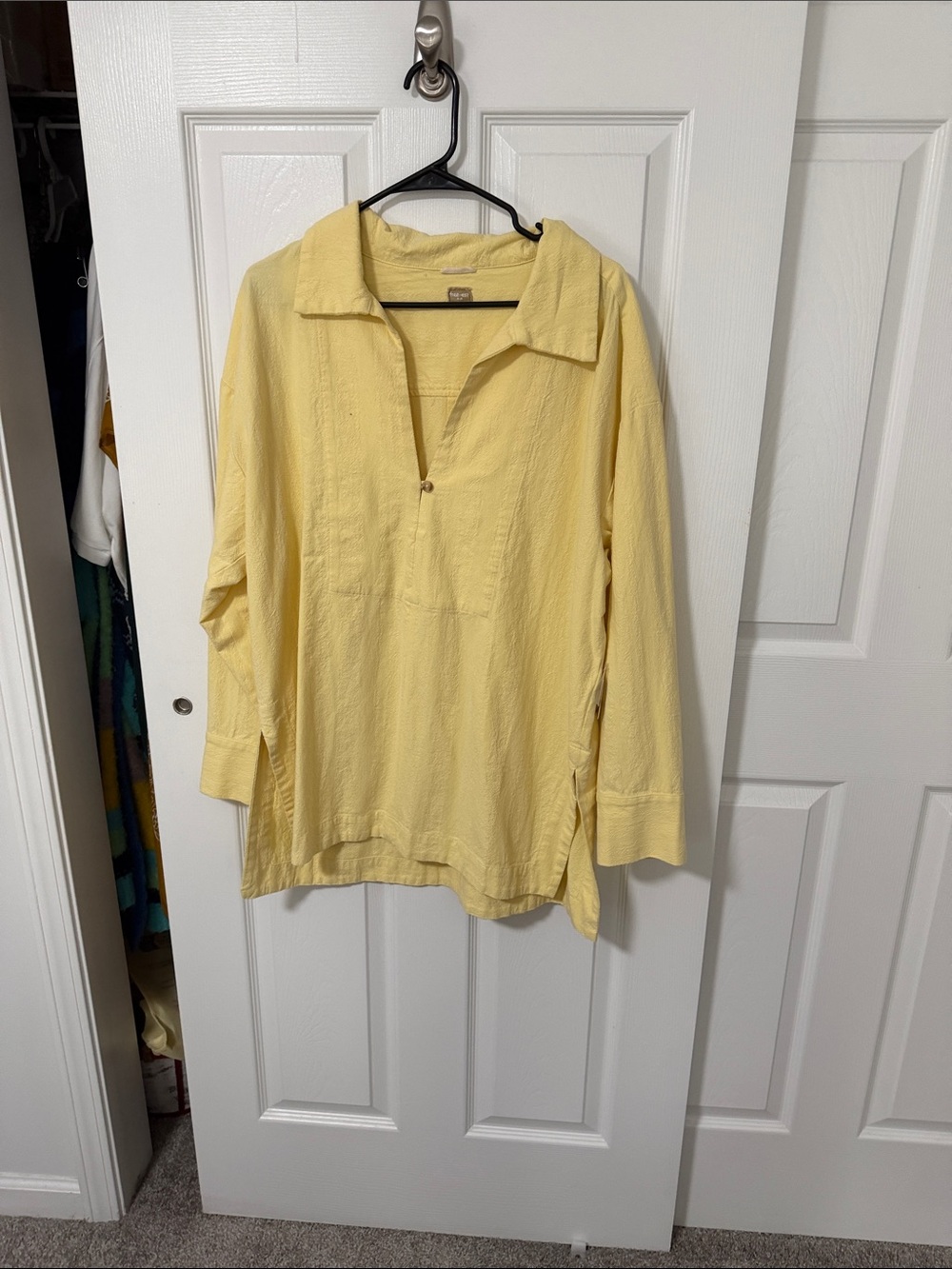 Free People Pale Yellow Two-Piece Pajama Set - Picture 7 of 11